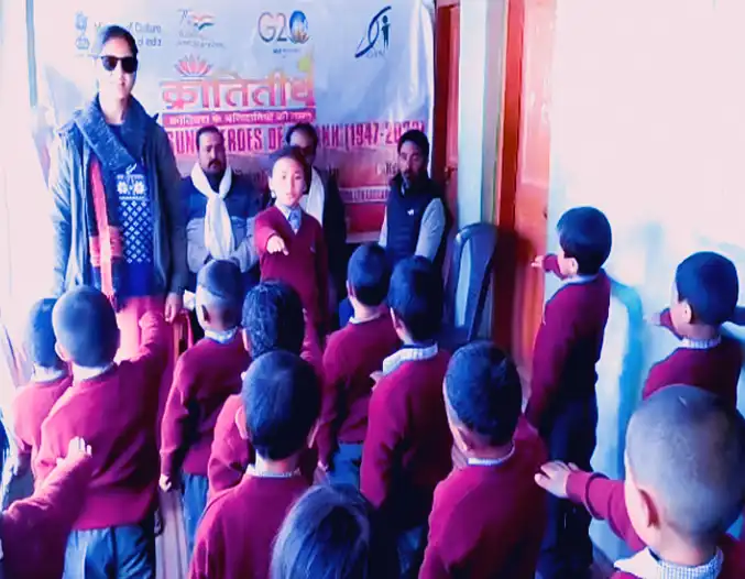 TRIBUTE TO UNSUNG HEROES OF LADAKH, Bhartiya Vidya Niketan School, Abran Zanskar